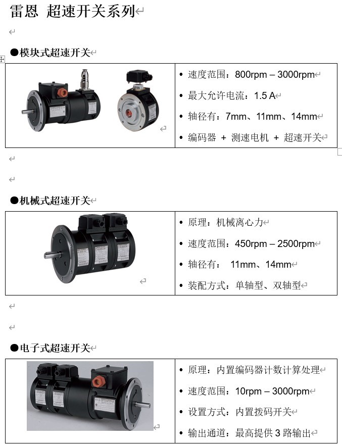 超速開關(guān) 超速開關(guān)